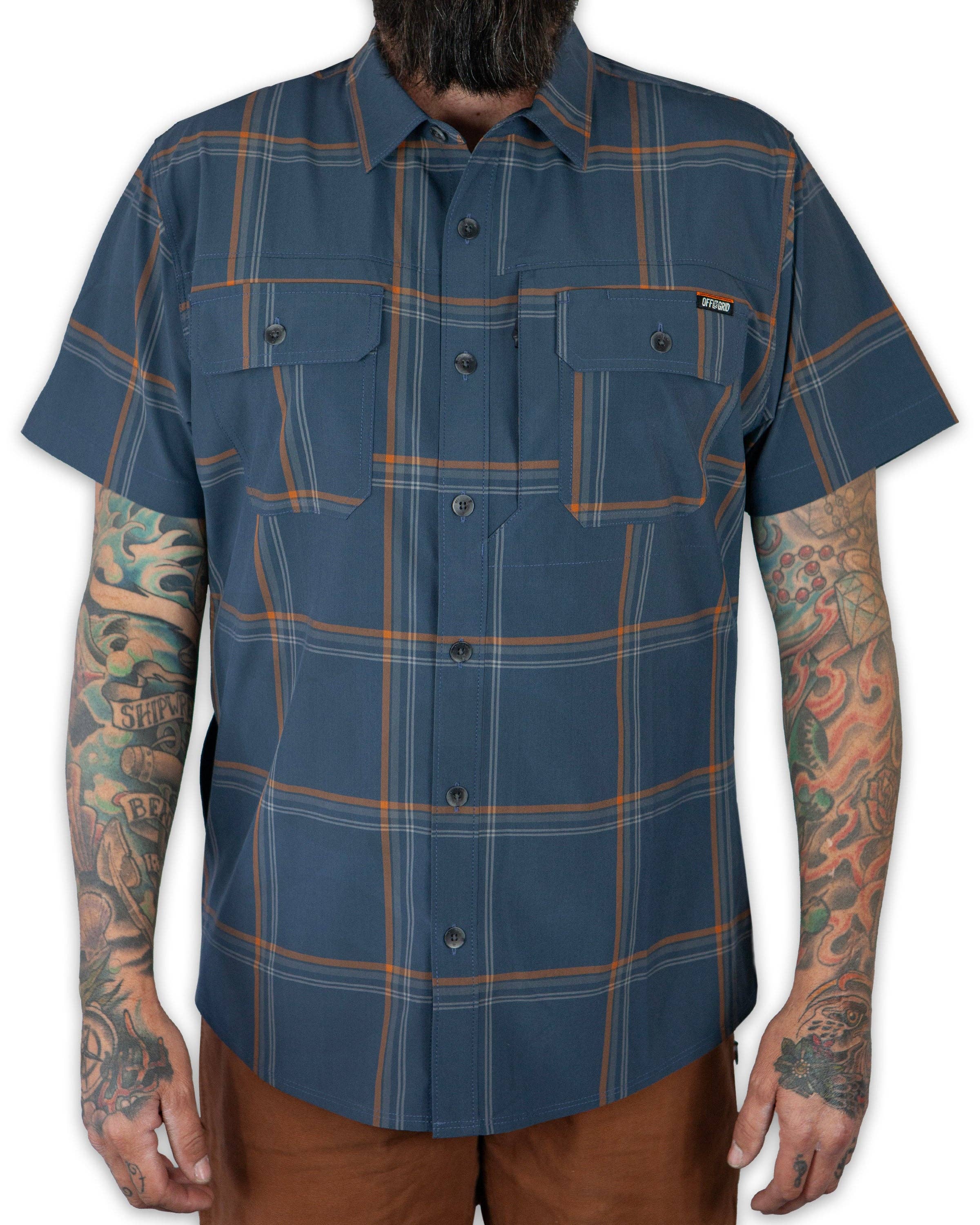 Jack Knife SS Shirt - Dk Gray Blue