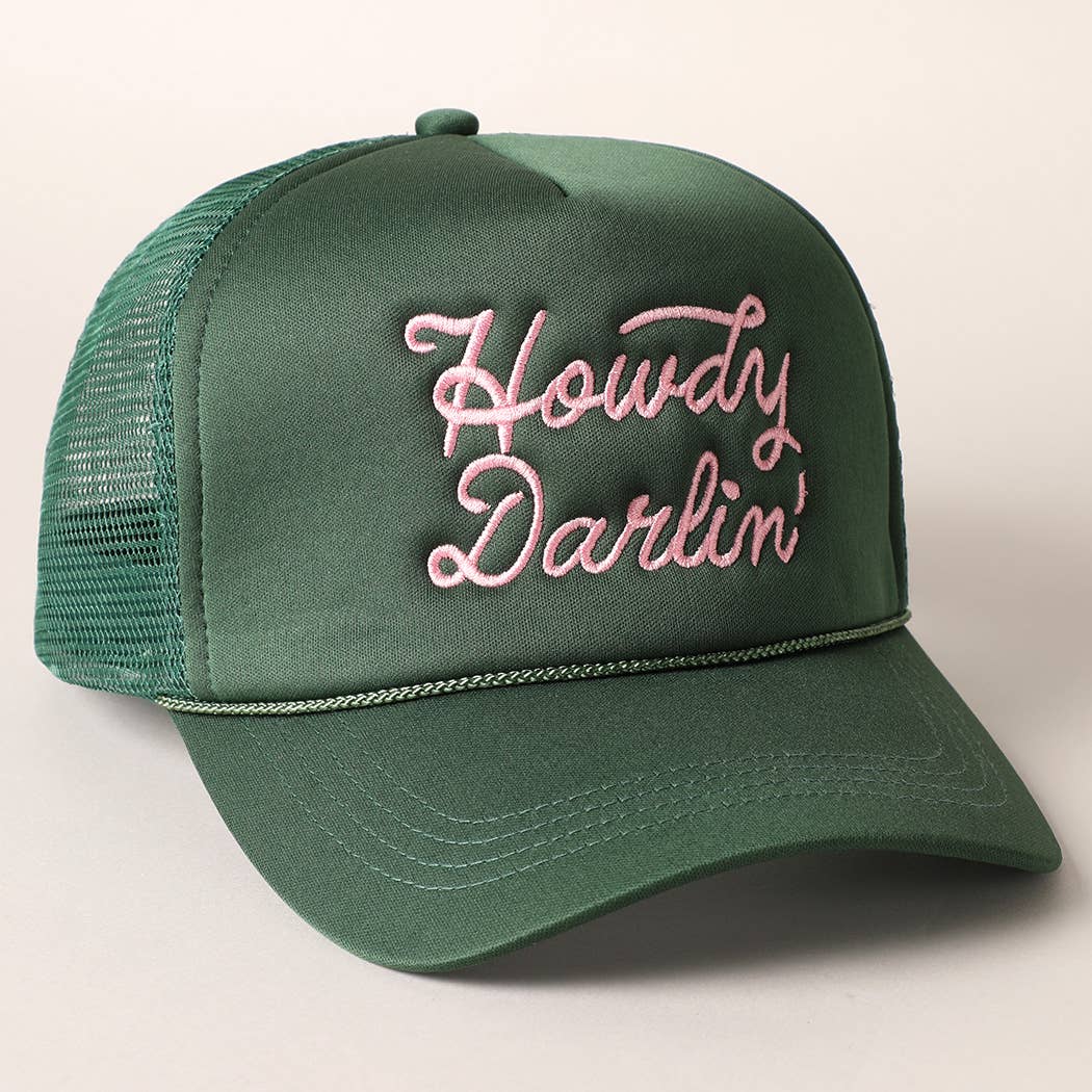 Howdy Darlin' Green Trucker