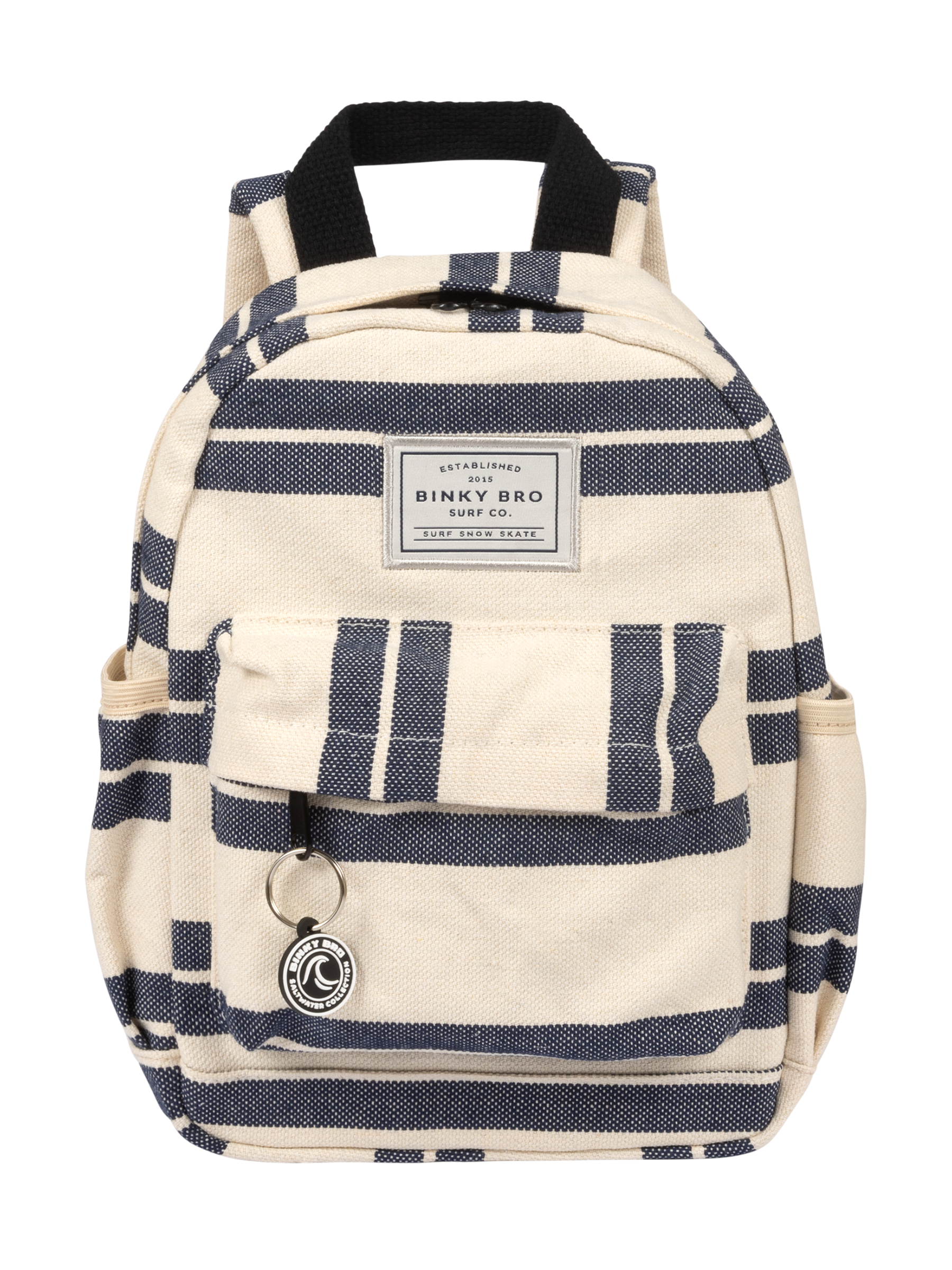 Kids Backpack (Navy Striped Canvas)