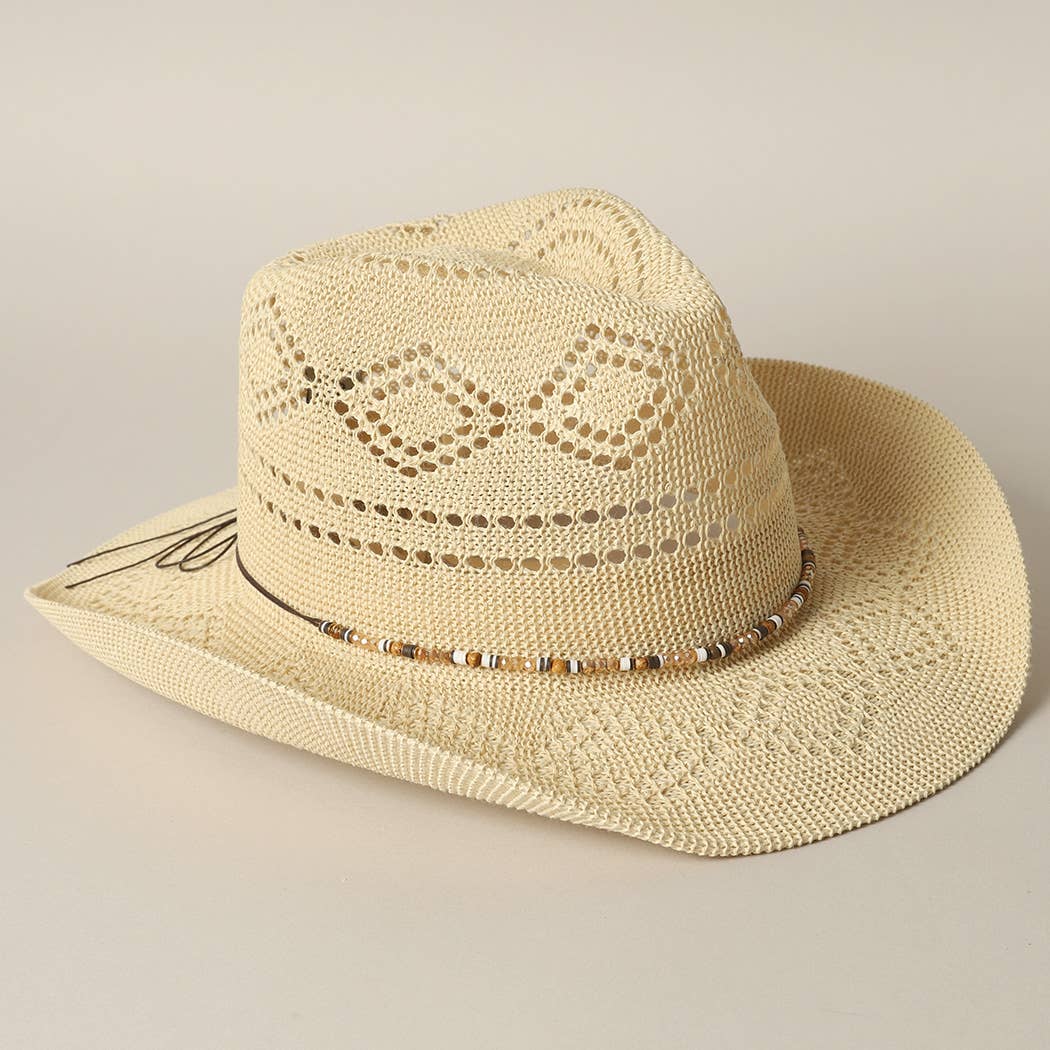 Woven Cowboy Sun Hat