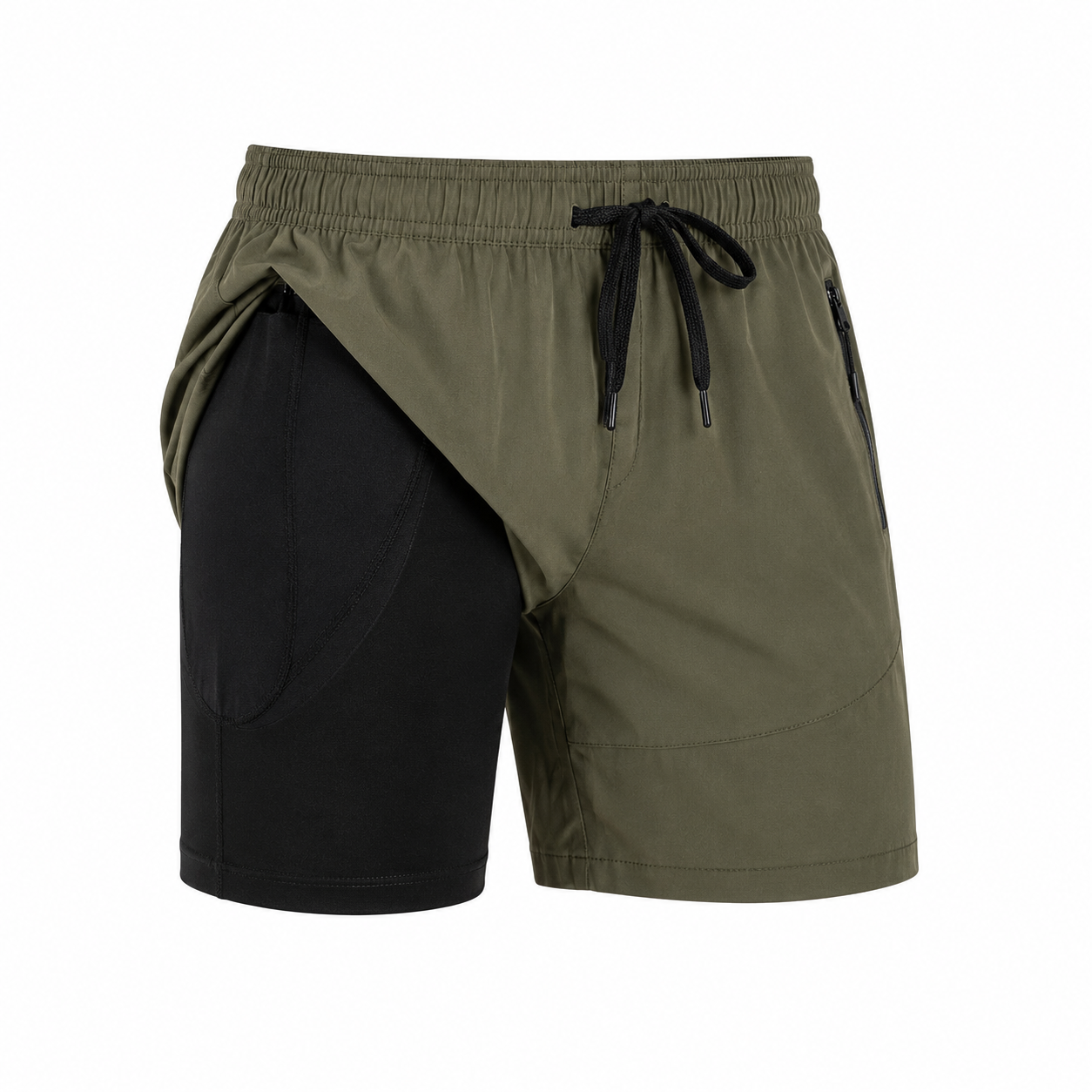Men's Swim Trunks with Zipper Pockets