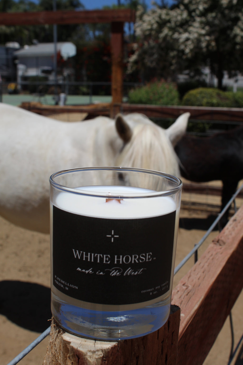 White Horse Candle 8 oz.