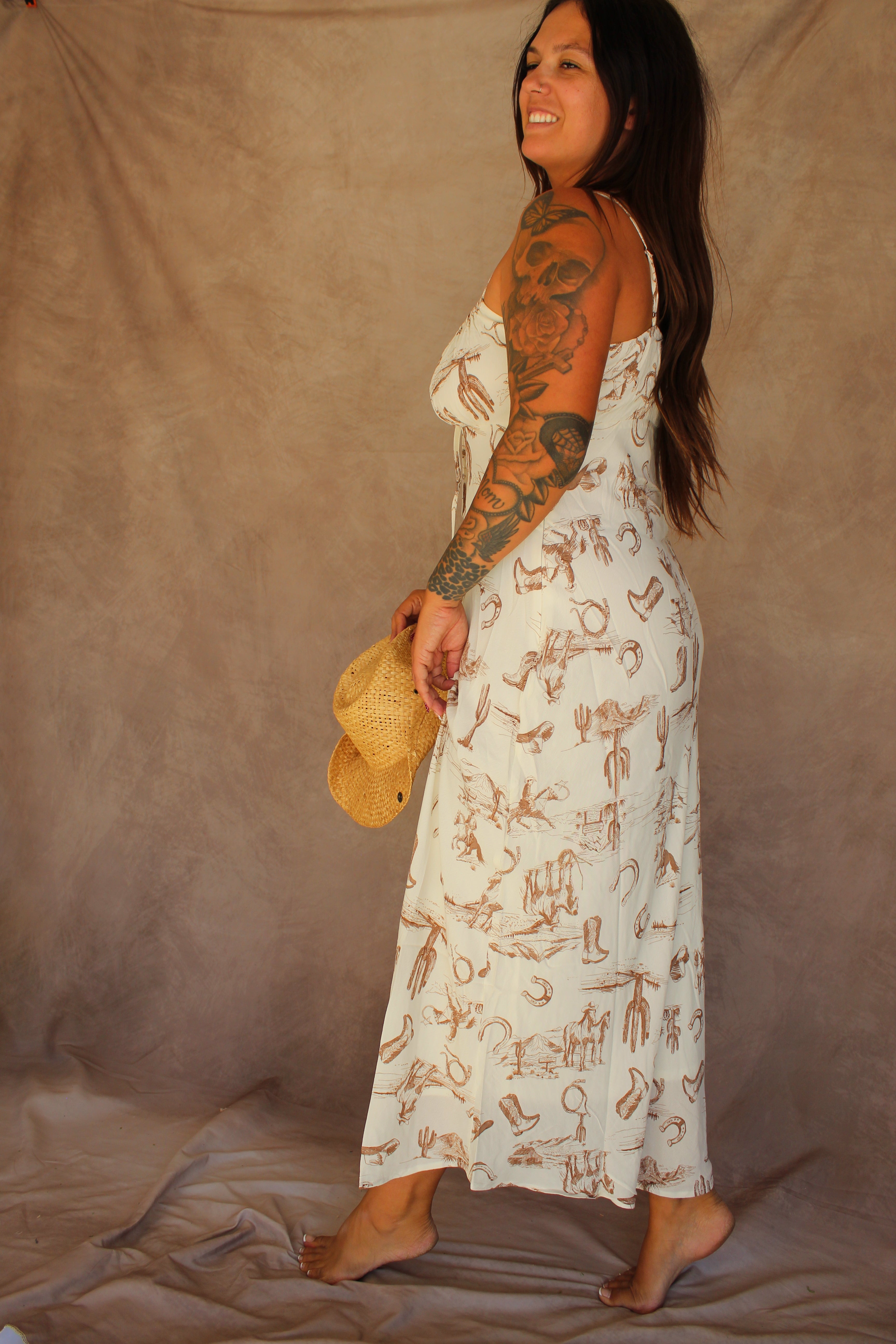 WESTERN MIDI DRESS