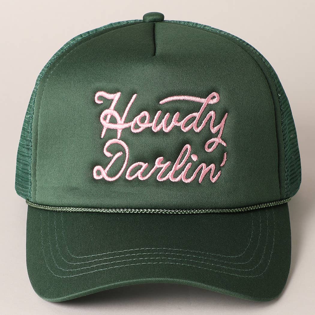 Howdy Darlin' Green Trucker