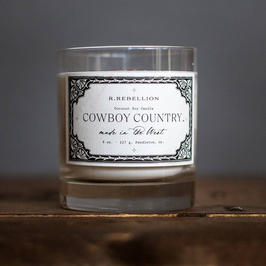 Cowboy Country Candle 8 oz.