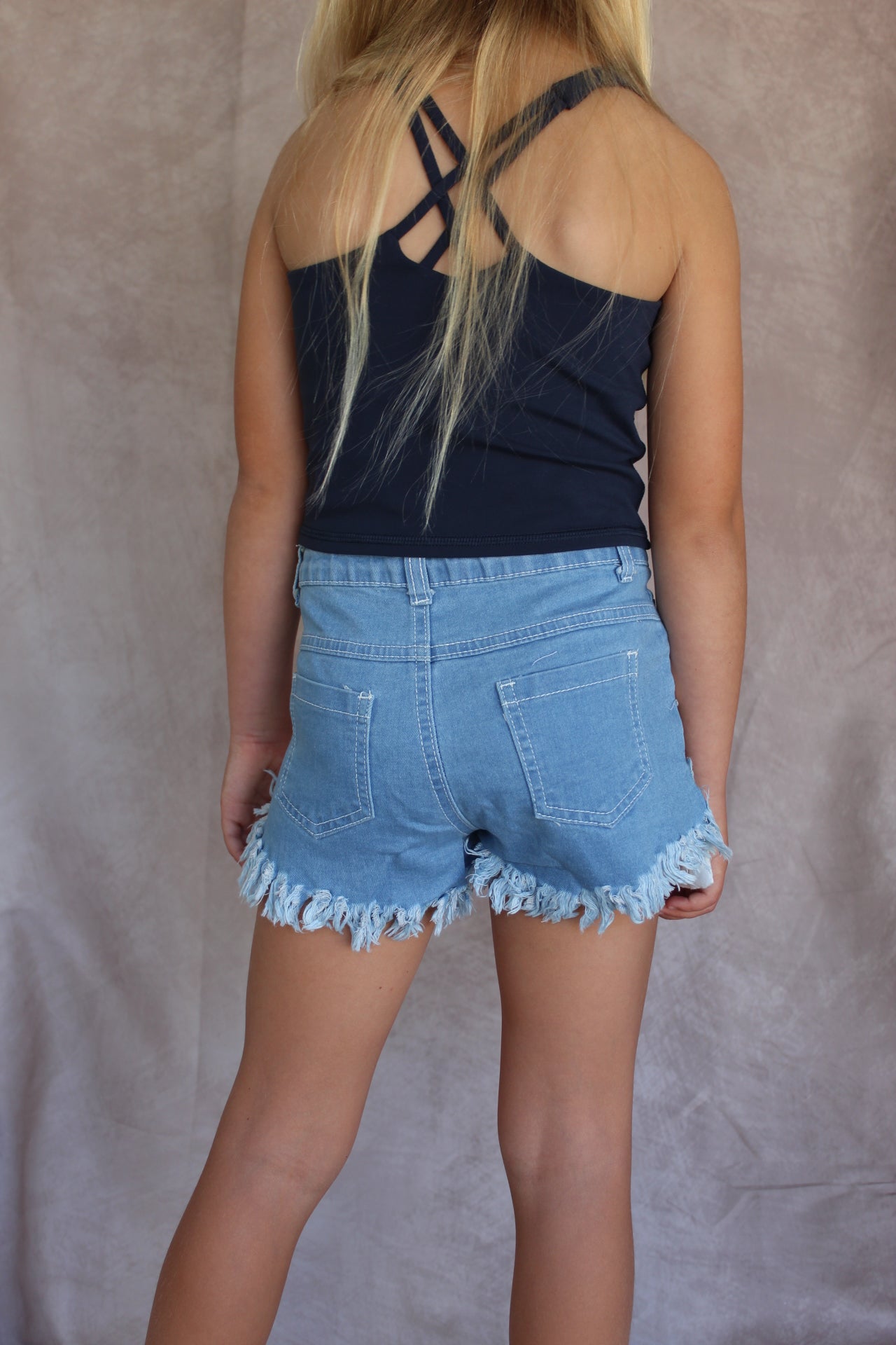 Girls Jean Stars and Stripes Shorts