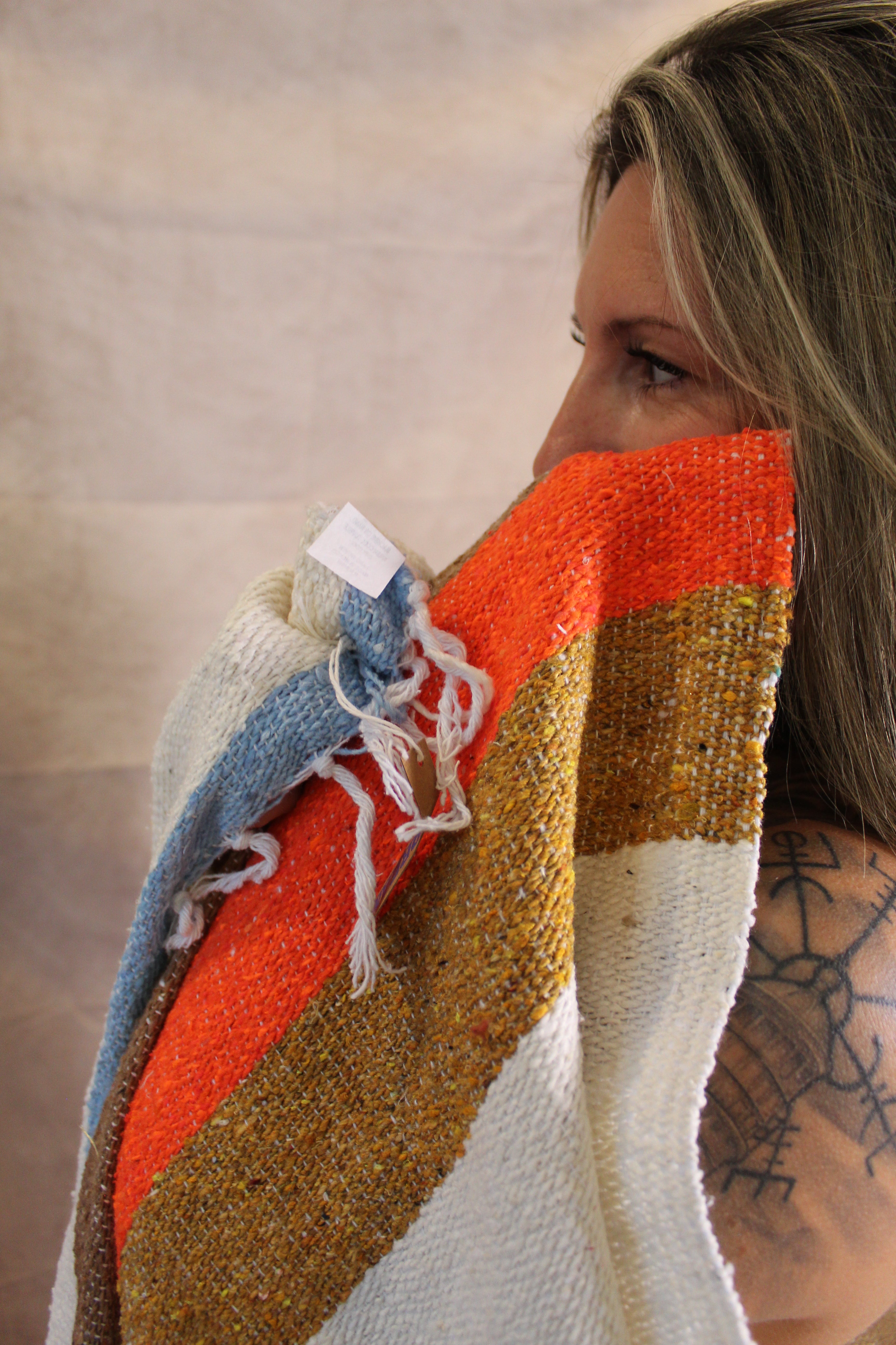 70s - SUSTAINABLE RECYCLED THROW BLANKET