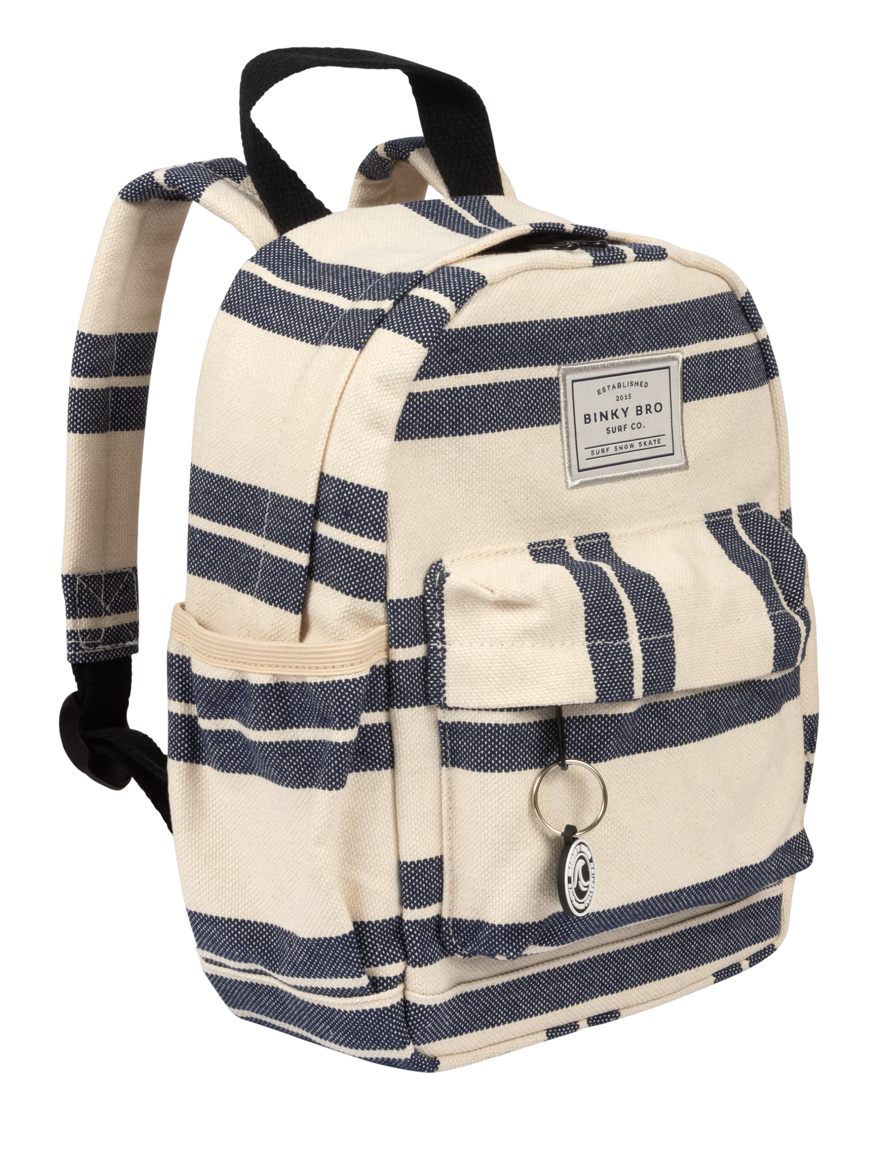 Kids Backpack (Navy Striped Canvas)